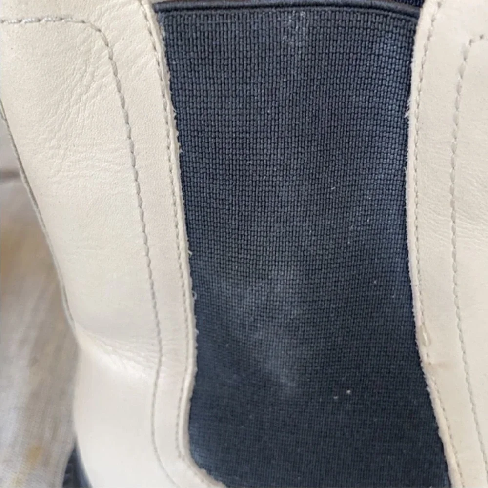 Free People Monroe Cream Chelsea Boots EU 38 US 8